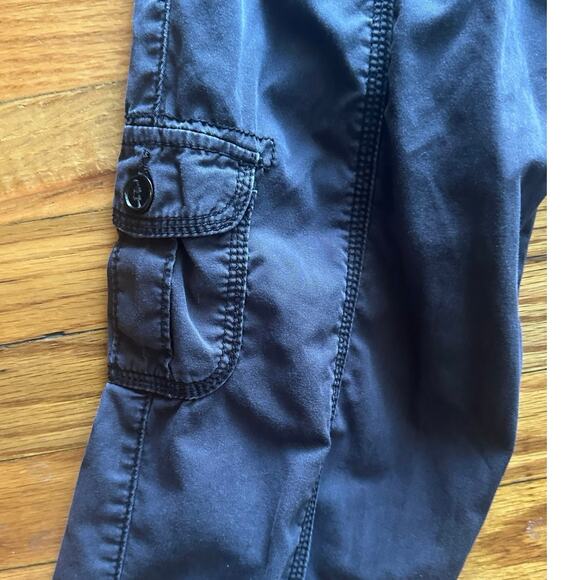 Calvin Klein Black Cargo Capri Pants with Belt – Size 8 - Picture 3 of 11